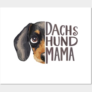 Dachshund Mama Dog Lover Cute Animal Face Posters and Art